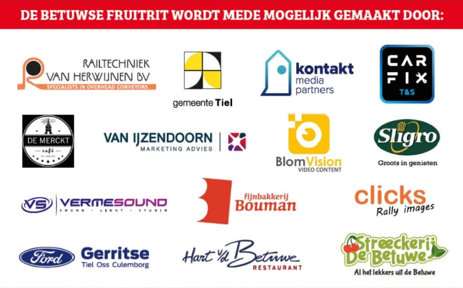 sponsors Betuwse fruitrit Tiel